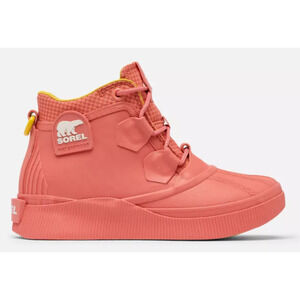 NEW SOREL Out N About IV Splashy Size W8 Coral/Sea Salt